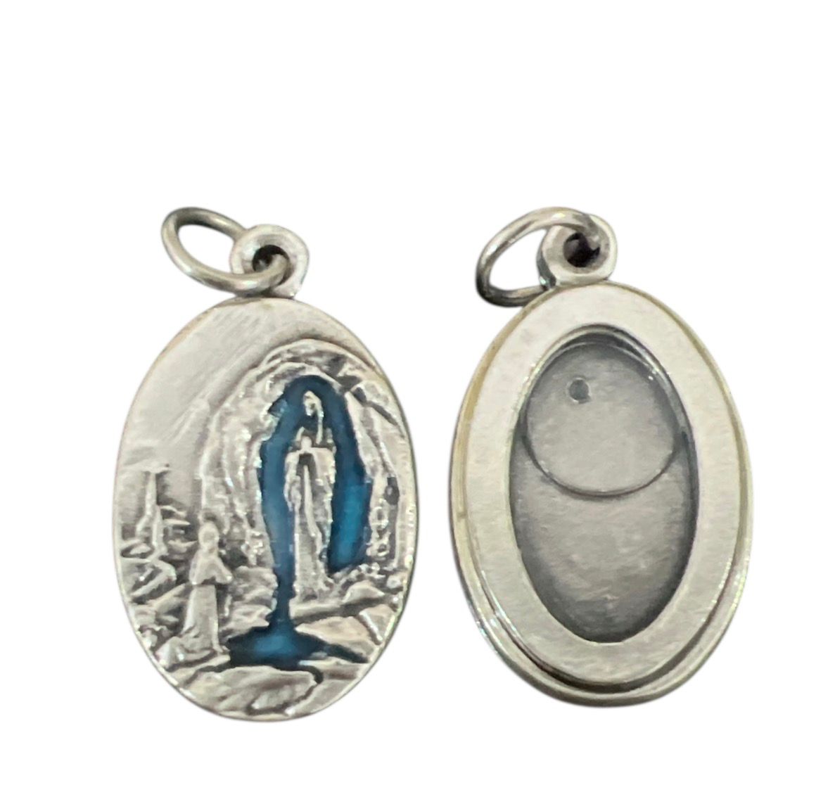 MEDALHA FRANCESA COM AGUA DE LOURDES