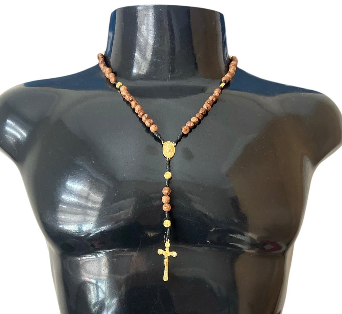 TERÇO COLAR ESPINHO COROA DE CRISTO UNISSEX - AJUSTÁVEL 