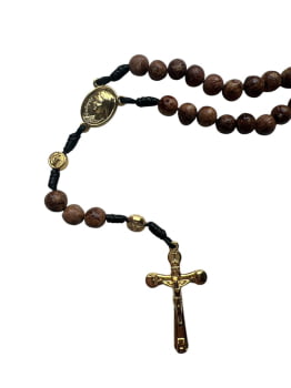 TERÇO COLAR ESPINHO COROA DE CRISTO UNISSEX - AJUSTÁVEL 